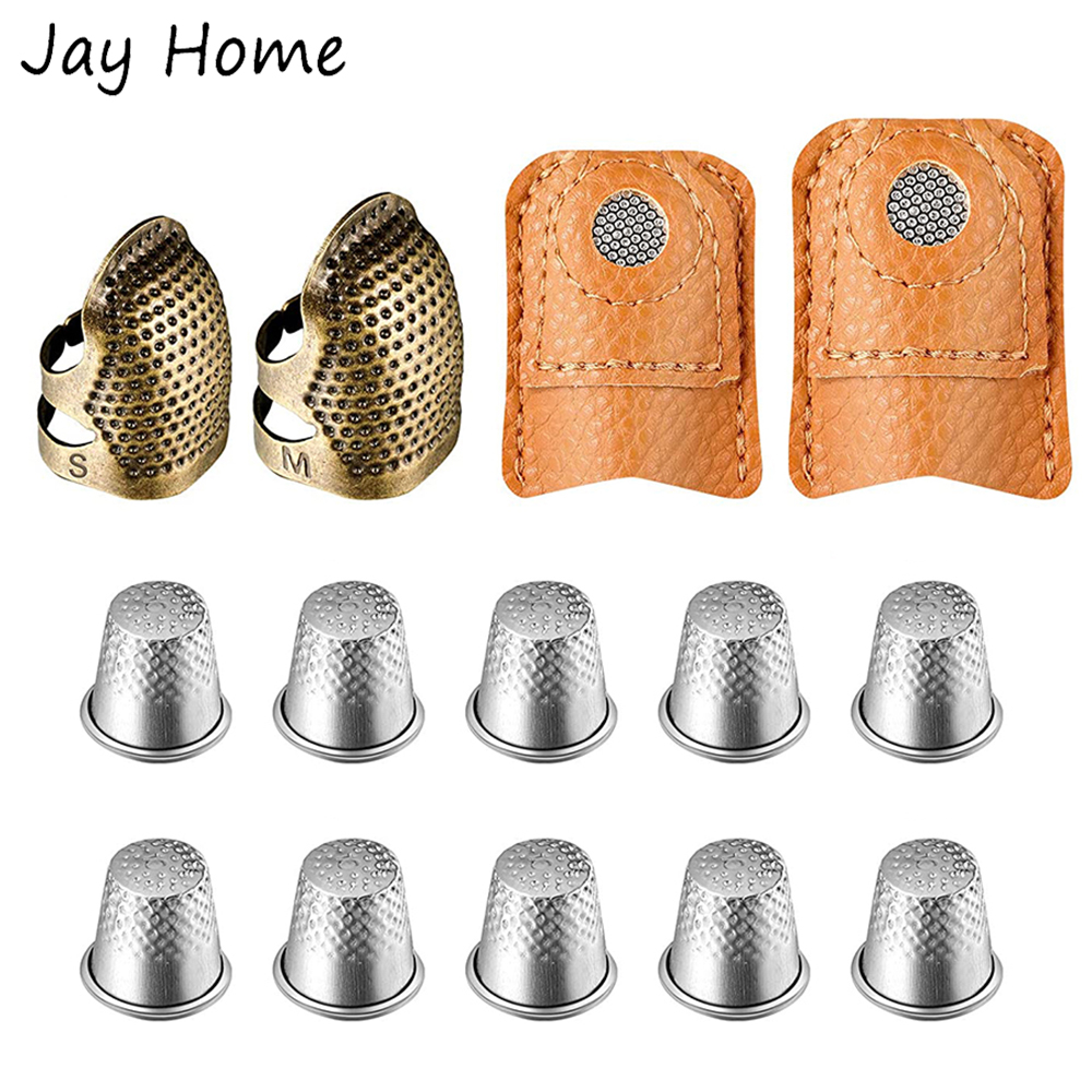Sewing Thimble Metal - 바느질 골무 세트, 금속 구리 손가락