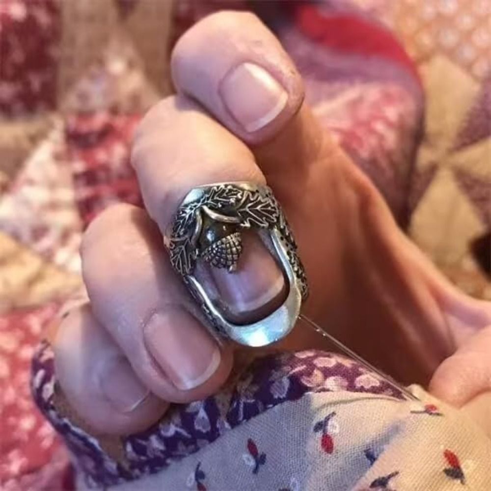 Sewing Thimble Metal - 금속 오픈 네일 아콘 골무 DIY