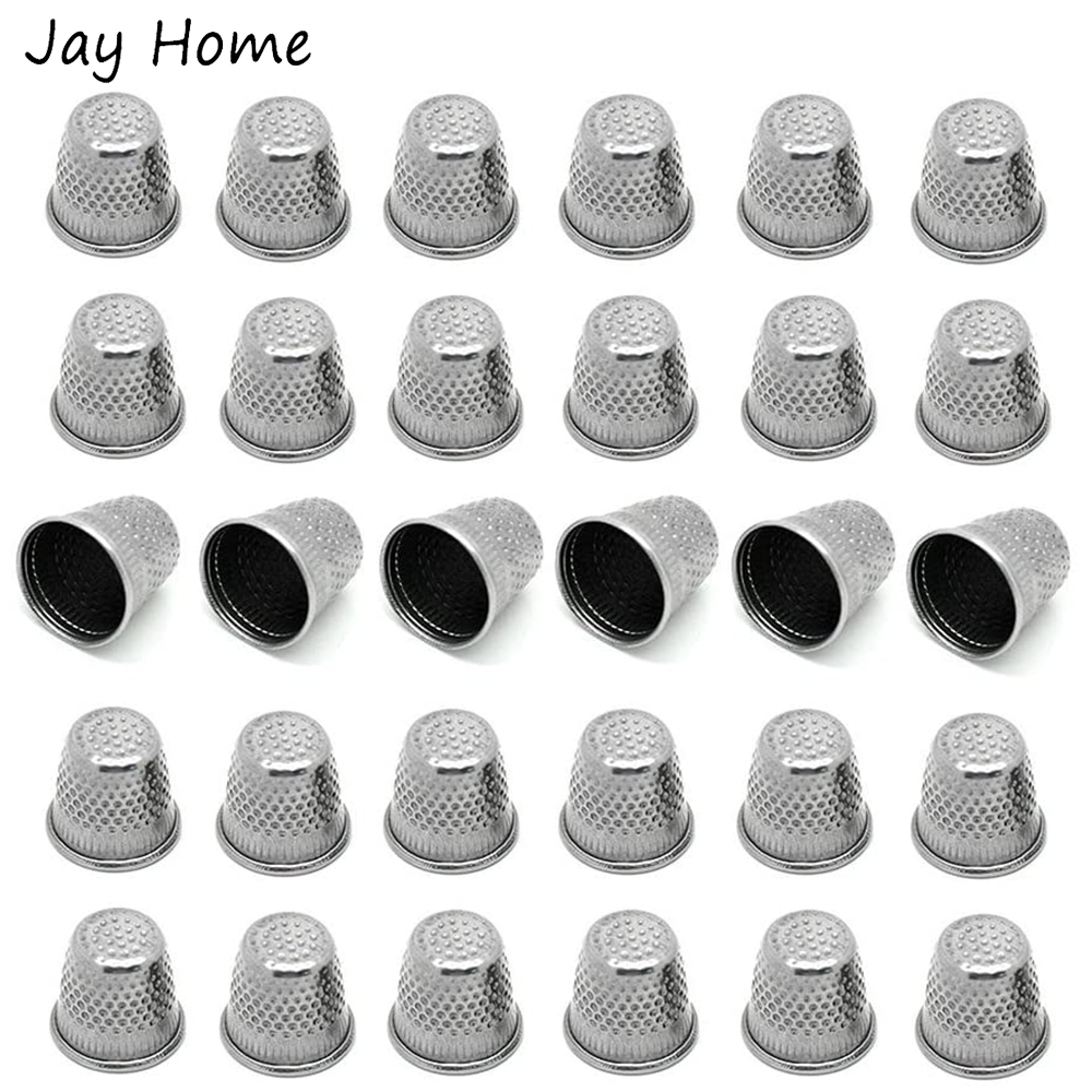 Sewing Thimble Metal - 실버 재봉 심블 금속 손가락 끝