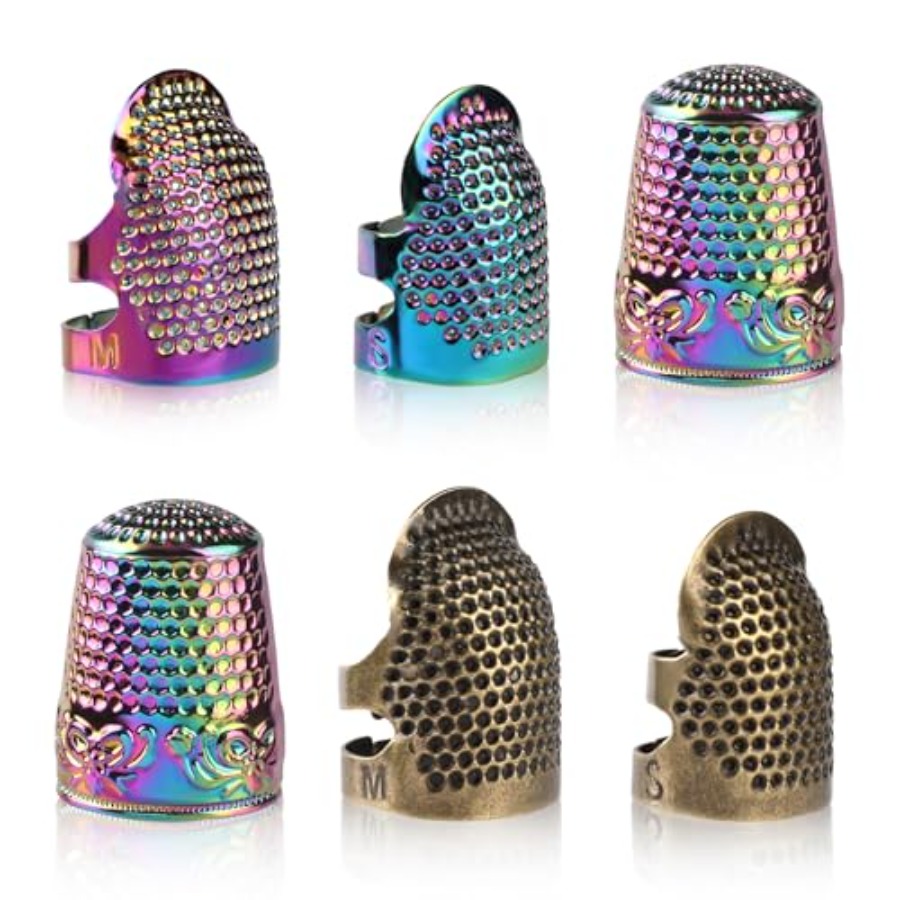 Sewing Thimble Metal - 손바느질용 골무, 6개 세트 바느질용 골무,