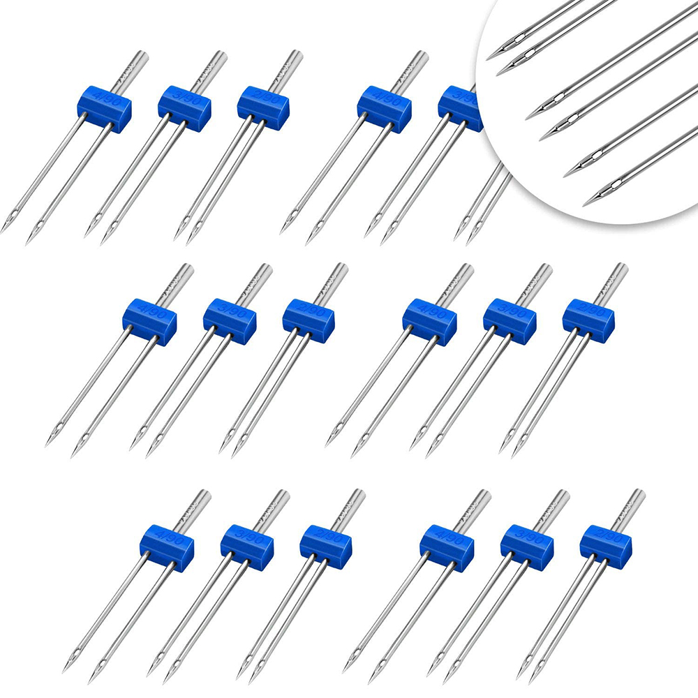 3-9Pcs 재봉틀 트윈 바늘 크기 2.0/90 3.0 - Twin Needle Stretch 리뷰 및 가격