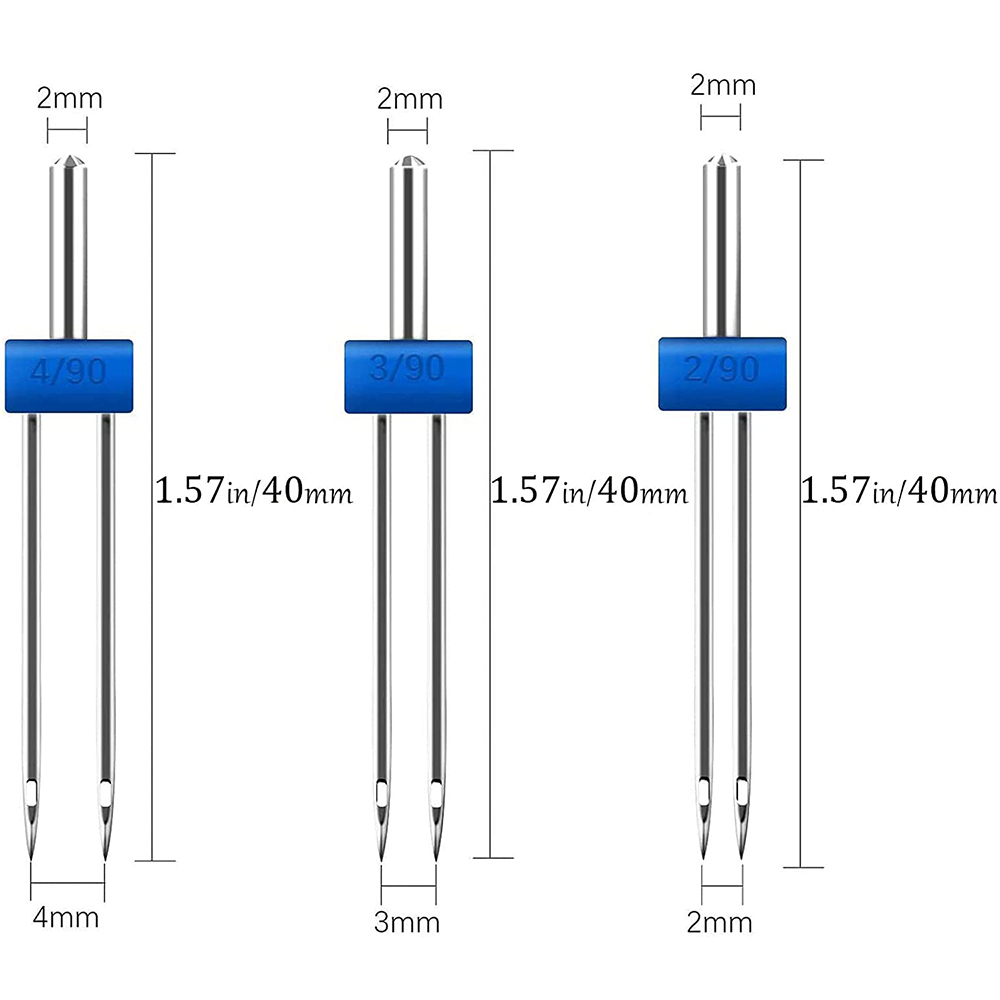 3PCS 바느질 더블 트윈 바늘 2/90 3/90 4/ - Twin Needle Stretch 리뷰 및 가격