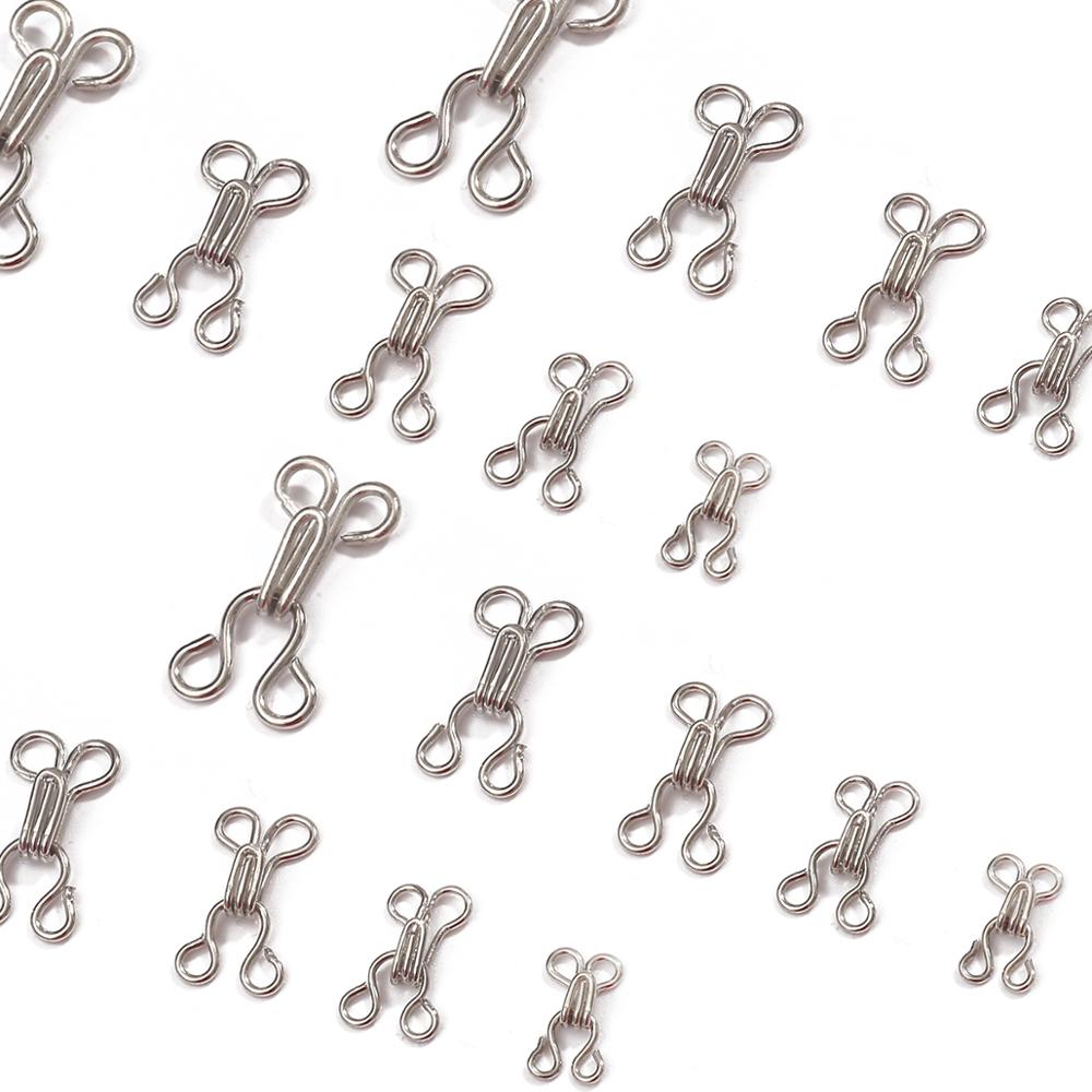 48Pcs 금속 버클 버튼 셔츠 후크 및 아이 패스너  - Hook Eye Fastener 리뷰 및 가격