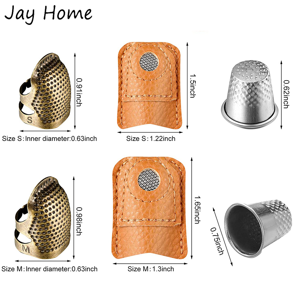 바느질 골무 세트, 금속 구리 손가락 보호대, 골무 가 - Sewing Thimble Metal 리뷰 및 가격