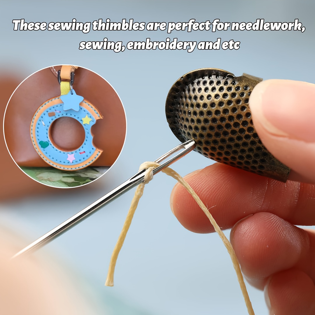 바느질용 손가락 보호대, 조절 가능한 금속 바느질용 링 - Sewing Thimble Metal 리뷰 및 가격