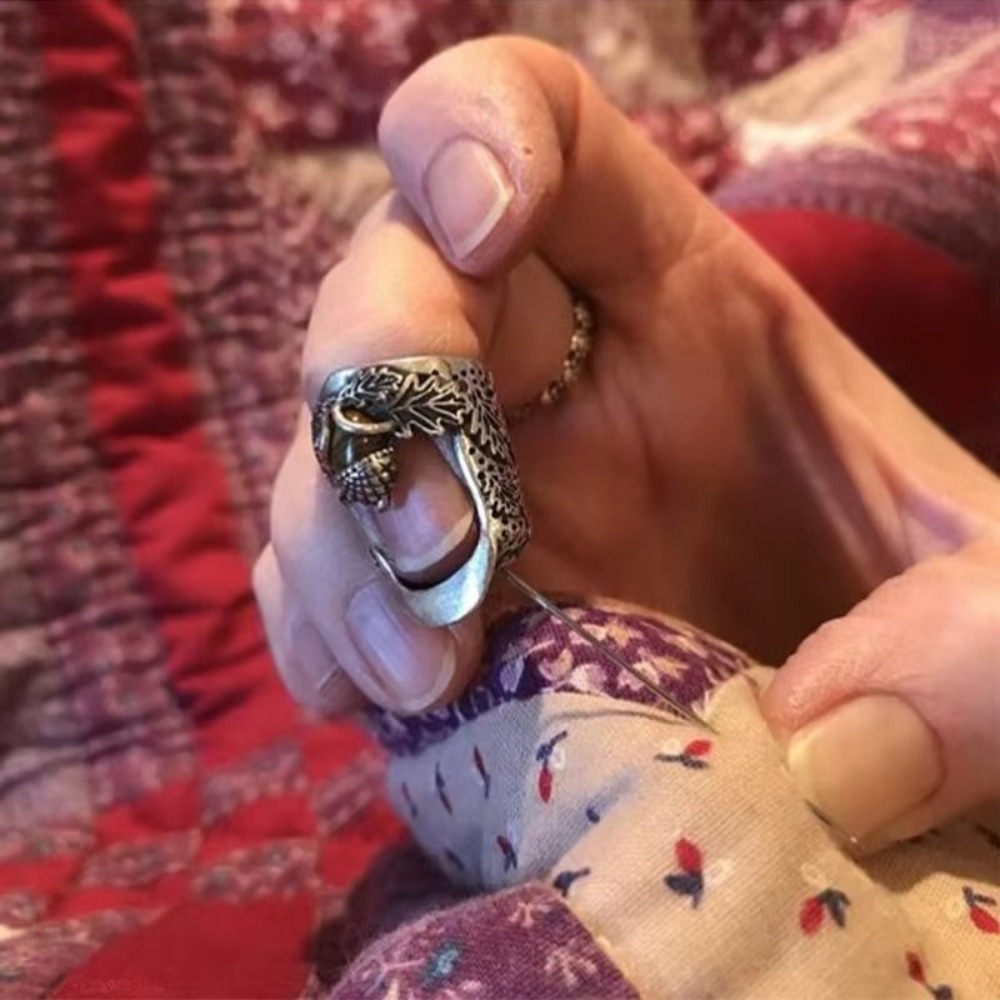 금속 오픈 네일 아콘 골무 DIY 공예 조절 가능한 레 - Sewing Thimble Metal 리뷰 및 가격