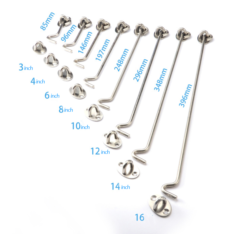 2개입 구형 창문 지지대 방풍 후크 도어 윈도우 캐치  - Hook Eye Fastener 리뷰 및 가격