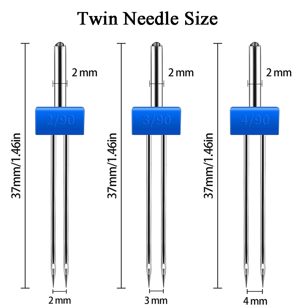 3 가지 사이즈 재봉틀 스트레치 트윈 니들 2.0/90 - Twin Needle Stretch 리뷰 및 가격