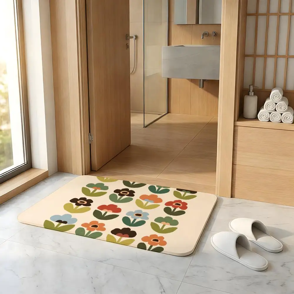 레트로 미드 센추리 모던 스타일 바닥 매트 흡수성 바닥 - Century Textile & Sewing Supply Photos 리뷰 및 가격