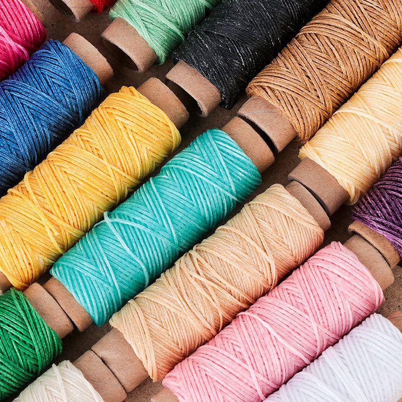 가죽 왁스 처리된 실 30Me 210D 왁스 스트링 코 - Sewing Thread Production 리뷰 및 가격