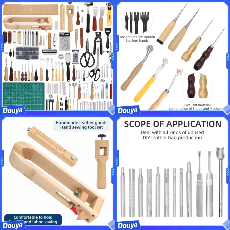 JP 핸드 스티칭 조각용 콤비네이션 실, 송곳, 골무, - Sewing Thread Production 리뷰 및 가격