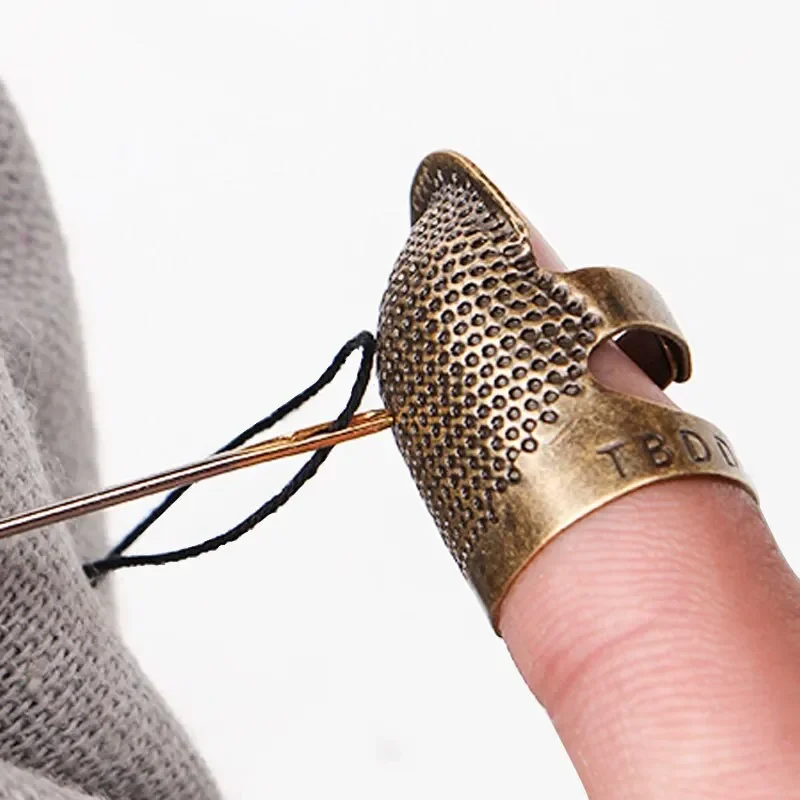 2개입 구리 손가락 보호대 레트로 스타일 미끄럼 방지  - Sewing Thimble Metal 리뷰 및 가격
