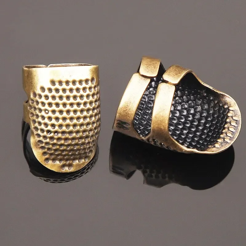 2개입 구리 손가락 보호대 레트로 스타일 미끄럼 방지  - Sewing Thimble Metal 리뷰 및 가격