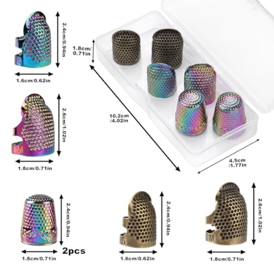 손바느질용 골무, 6개 세트 바느질용 골무, 금속 골무 - Sewing Thimble Metal 리뷰 및 가격